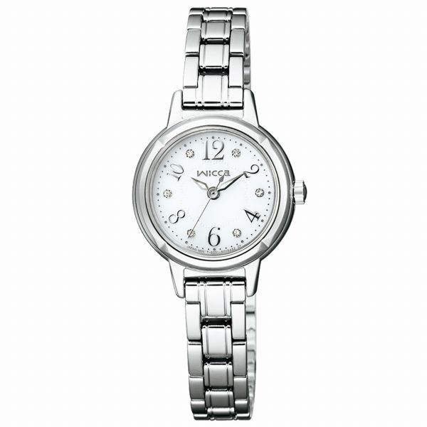 取寄品 正規品 CITIZEN シチズン ウィッカ KH9-914-15 wicca ラウンドフェイス ソーラーテック レディース腕時計