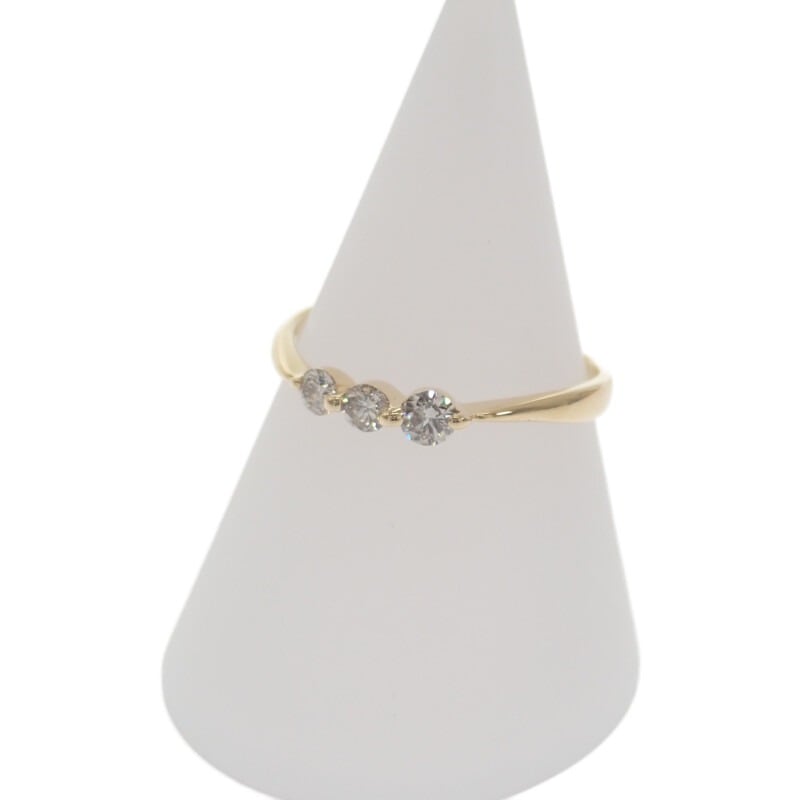 【no brand】K18YG デザインジュエリー リング K18イエローゴールド 10号 ダイヤモンド レディース 35,230円