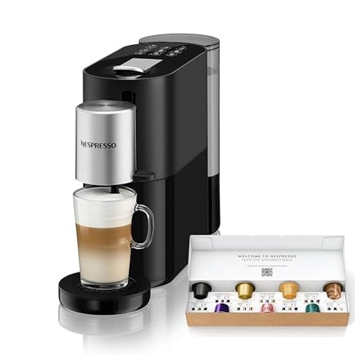 カプセル式コーヒーメーカー アトリエ ブラック 水タンク容量1.0L ミルクフォーマー搭載 S85-BK-W