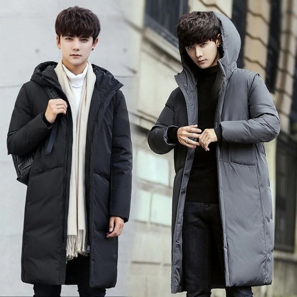 ダウンコート メンズ コート ダウンパーカー ベンチコート 冬服 防寒服 保温性 軽量 40代 アウトドア アウター ロング丈 通勤 ビジネスコート スリム 韓国風