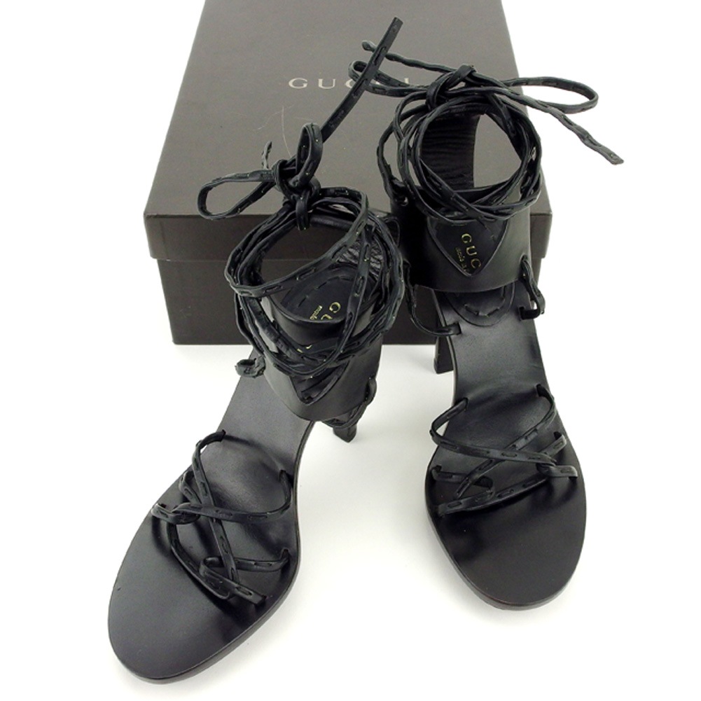 サンダル #34ハーフ ネイビー レディース 中古