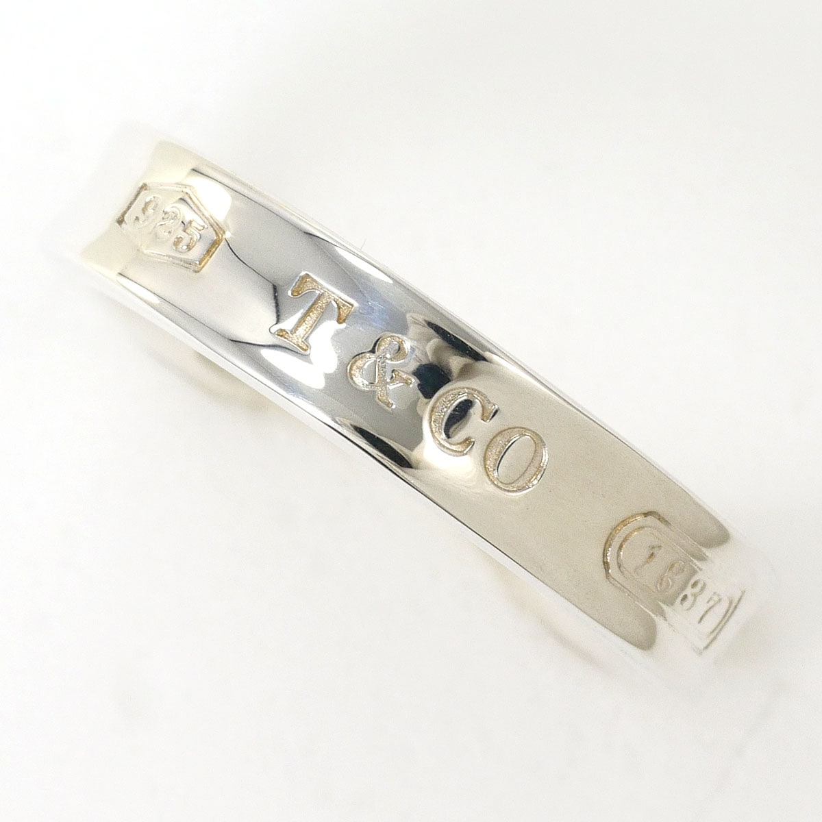 ティファニー 1837 シルバー リング・指輪 7.5号 総重量約3.7g ジュエリー 中古