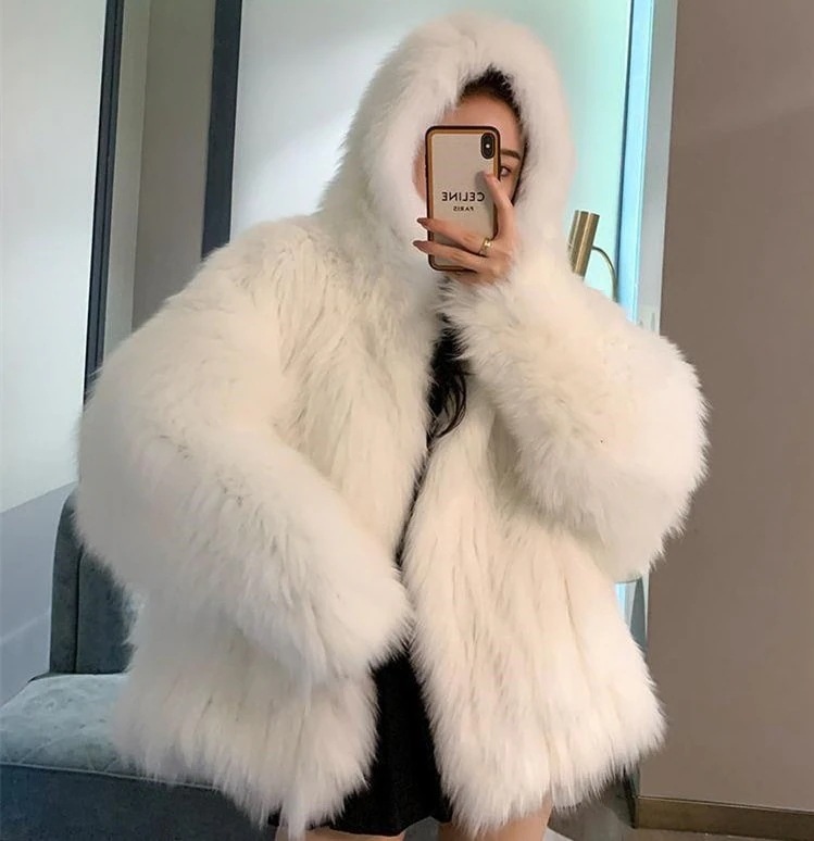 冬アウター ファーアウター 厚手 韓国ファッションレディースファージャケット 暖かい 人工ファー 6COLOR