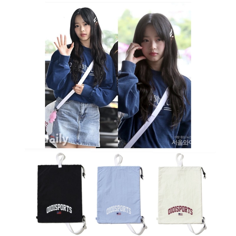 【New jeansハニー着用】 FLAG LOGO GYM SACK　バックパック