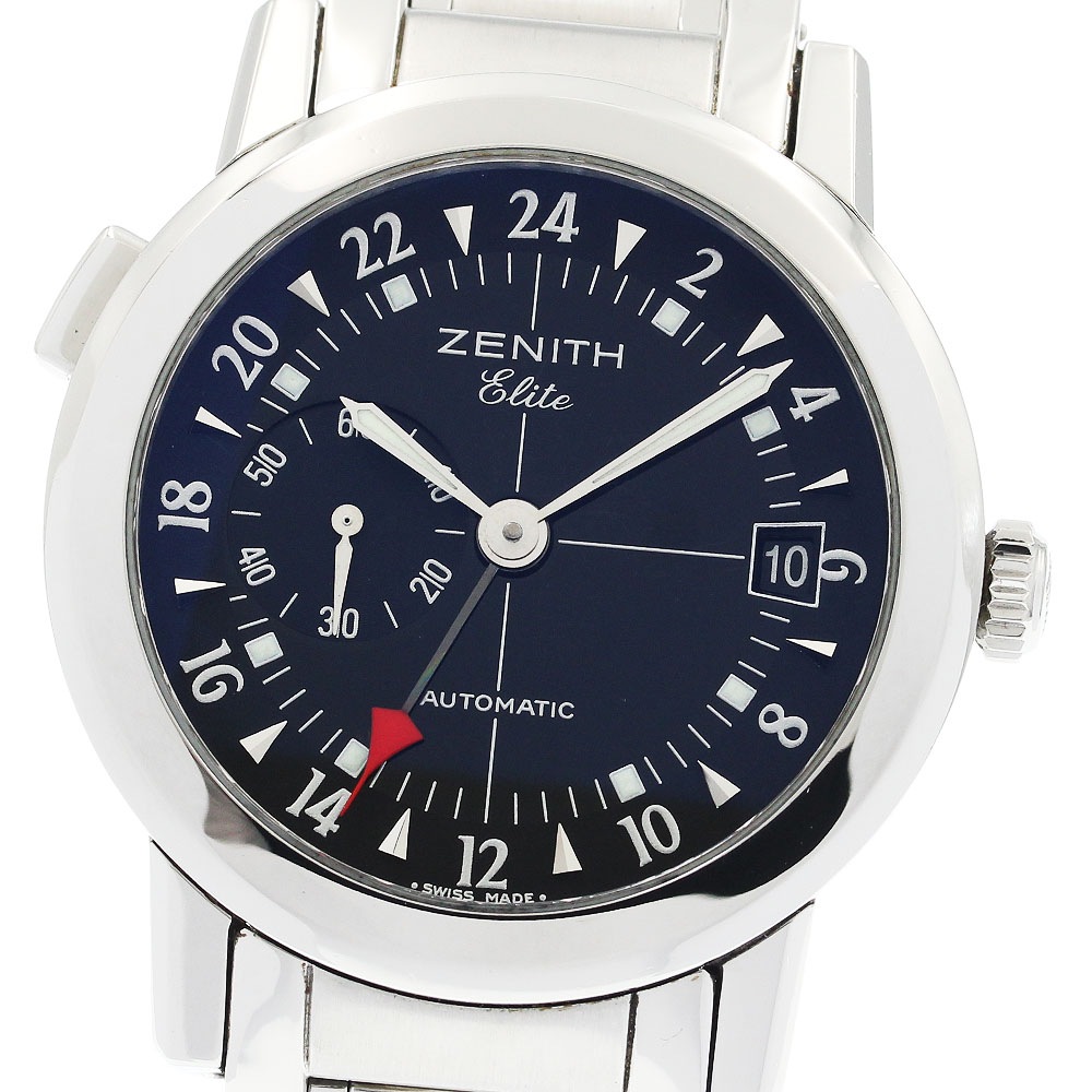 ゼニス ZENITH 01/02.0451.682 ポートロワイヤル エリート デュアルタイム GMT 自動巻き メンズ _935096【中古】