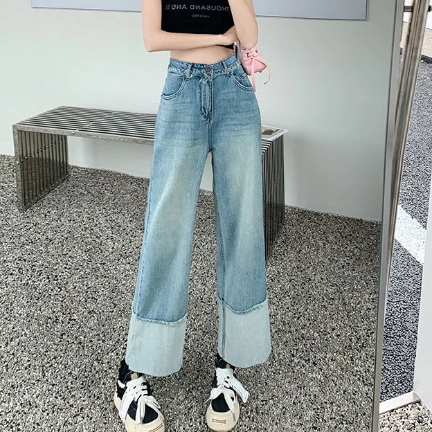 ボトムス レディース ワイドレッグ デニム ワイド きれいめ 個性的 人気 通販 春服 夏服 秋服 冬服 フルレングス 丈長 SNS 映え 目立つ モテ 流行 トレンド 高見え 楽ちん 涼しい XS