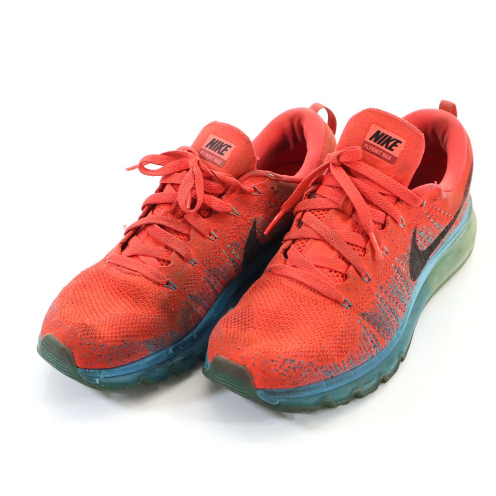 フライニットマックス スニーカー 27 オレンジ メンズ 古着