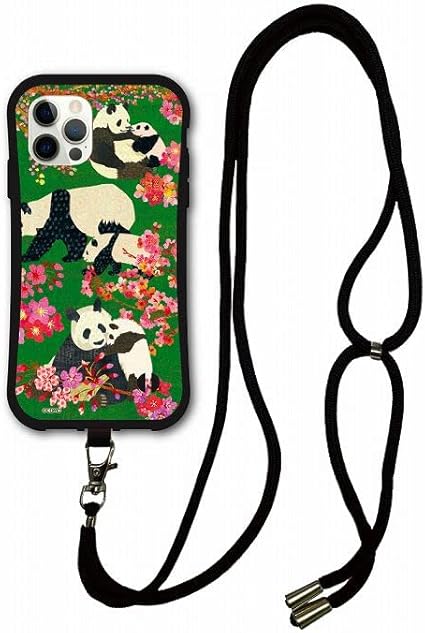 iPhone16 スマホケース i-coronケース スマホショルダー カラビナストラップ付き COMO デザイン 動物 アニマル iphone16ケース 耐衝撃 スマホカバー サク