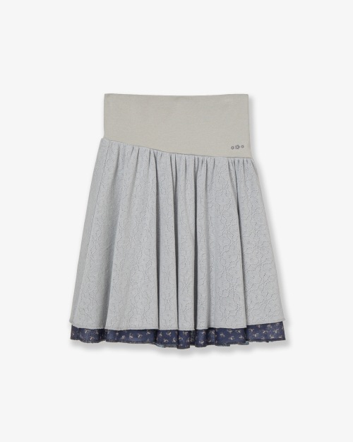 【AEAE】 LAYERED SKIRT [GREY] 正規品