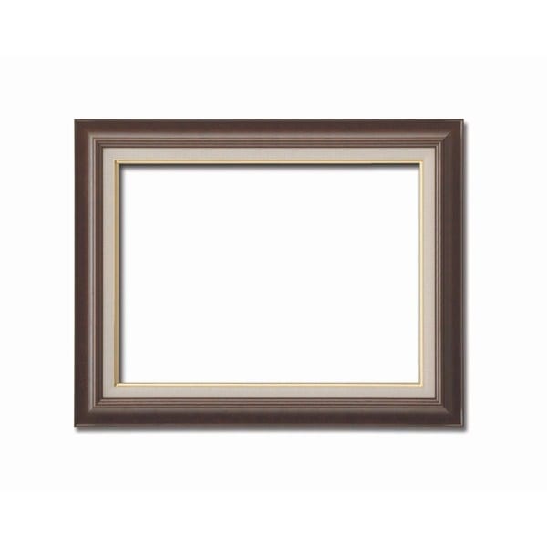 [油額]油絵額/キャンバス額/木製油絵額/茶色油絵額 F12号（606x500mm）「ブラウン」