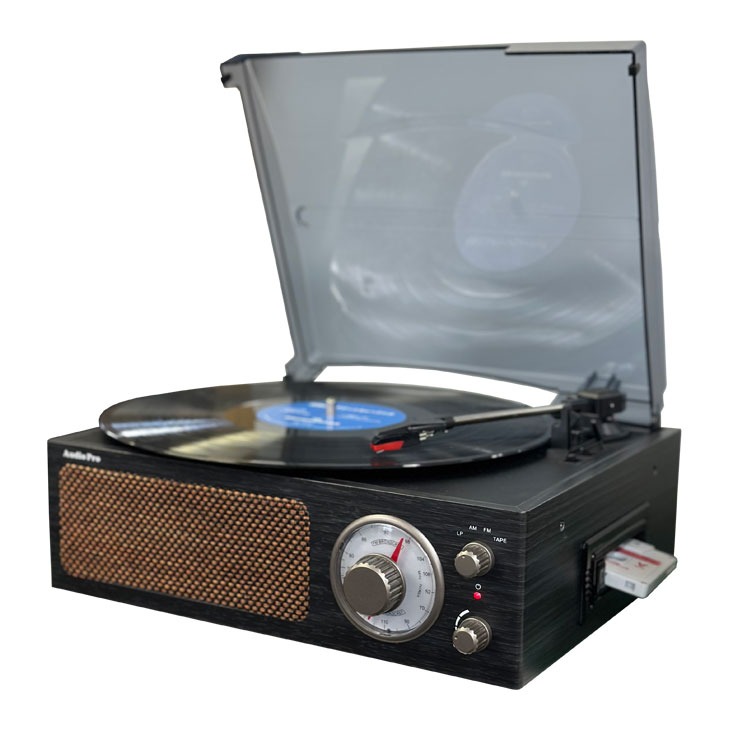 昭和レトロ 簡単 コンパクトプレーヤー レコードプレーヤー カセットテープ ラジオ 多機能 アナログ ヴィンテージ レトロモダン インテリア 高音質 コンパクト
