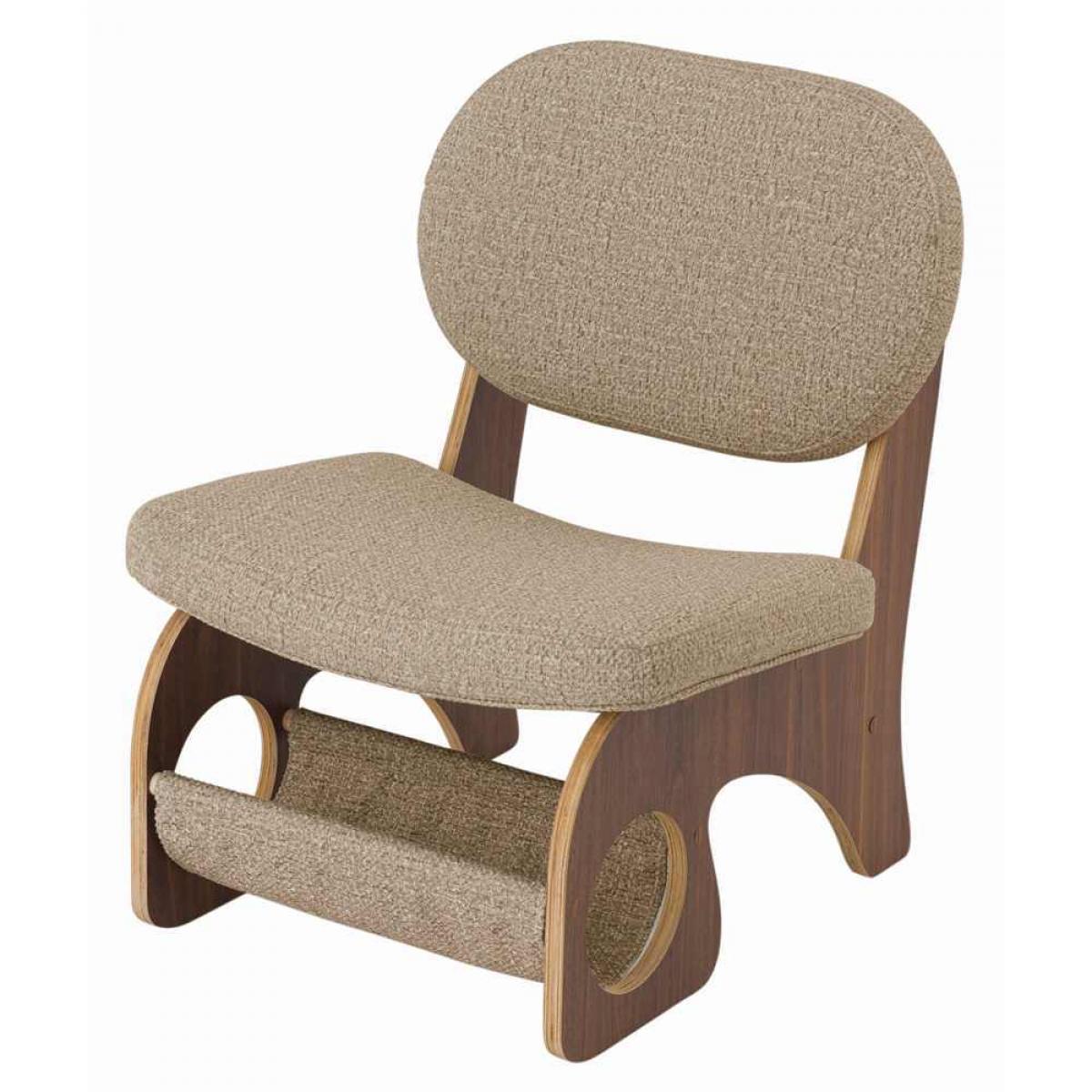 ドウシシャ ハンモック付き 穴あき チェア ブラウン ANIC-BR 椅子 室内 ペット 猫 ハンモック チェア 家具 11,528円