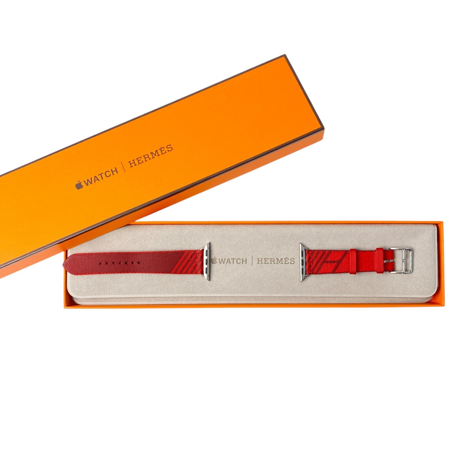 未使用 エルメス HERMES レディース アップルウォッチ ベルト 40mm ツイルジャンプ アドラージュ