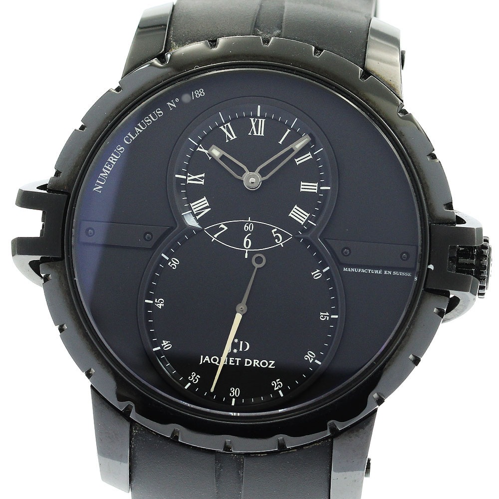 ジャケドロー JAQUET DROZ J029038410 グランセコンド SW ノアールリミテッド 自動巻き メンズ _886568【中古】