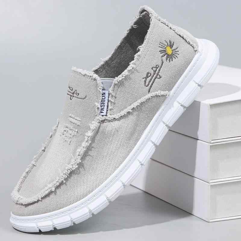 ファッション 春夏 秋冬 メンズ 男性 シューズ 靴 おしゃれ かっこいい モテる おすすめ キャンバス 春 秋 通気性 紳士靴 ソフト スリッポン スニーカー 古 ソール