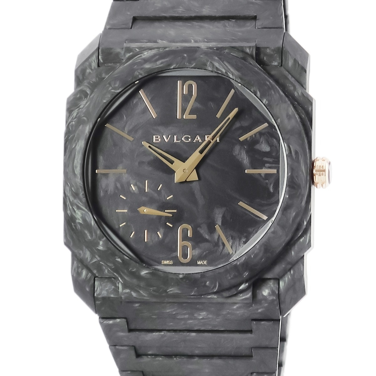 オクト フィニッシモ カーボンゴールド 103779 BGO40CXT 自動巻き メンズ 新品同様 K18PG×カーボン 3年保証