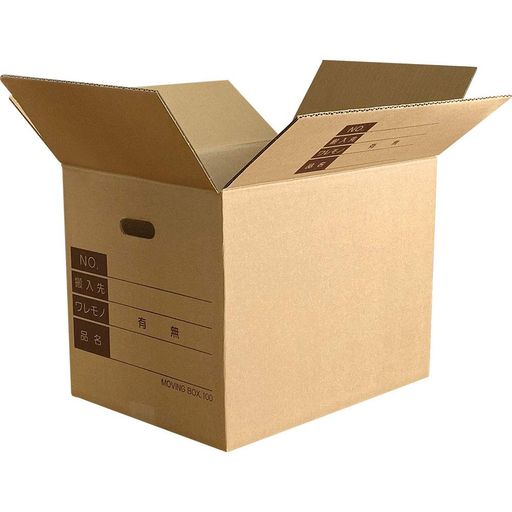 ボックスバンク ダンボール 引っ越し 段ボール箱 宅配 100サイズ 30枚セット 4MM厚 取っ手穴 記入欄 FD06-0030-D2 強化材質