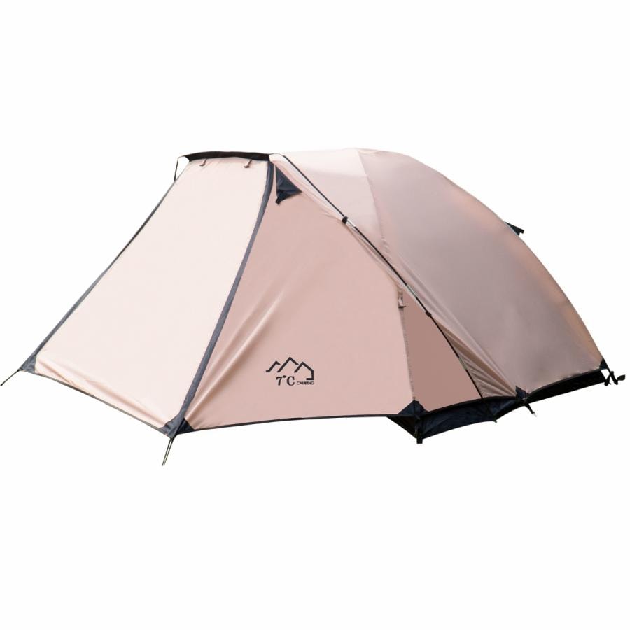 7C CAMPING テント12人用 前室 二重層 通気 防風 防水 耐水圧3000mm 軽量 キャンプ バイク アウトドア 簡単設営 家庭用