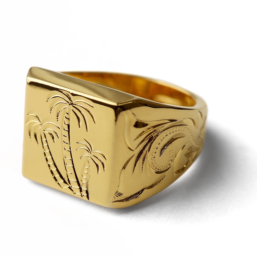 BFF 印台リング ヤシの木 [bffr009-g-l]