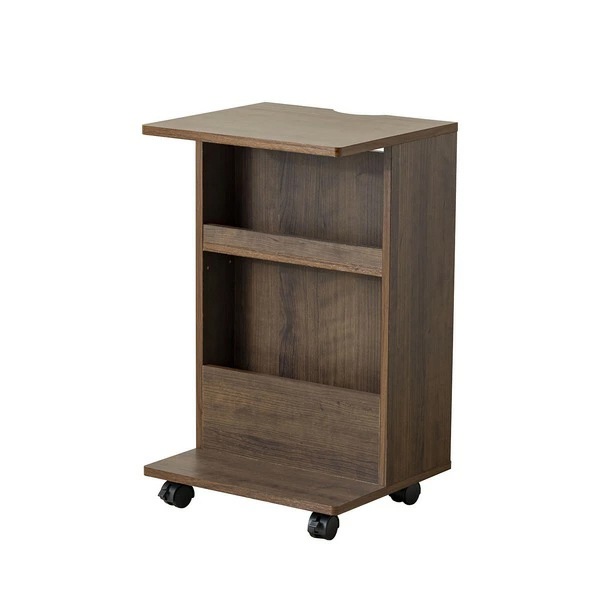 サン・ハーベスト 両面収納付きサイドテーブル ダークブラウン色 LT-223 DBR メーカー直送