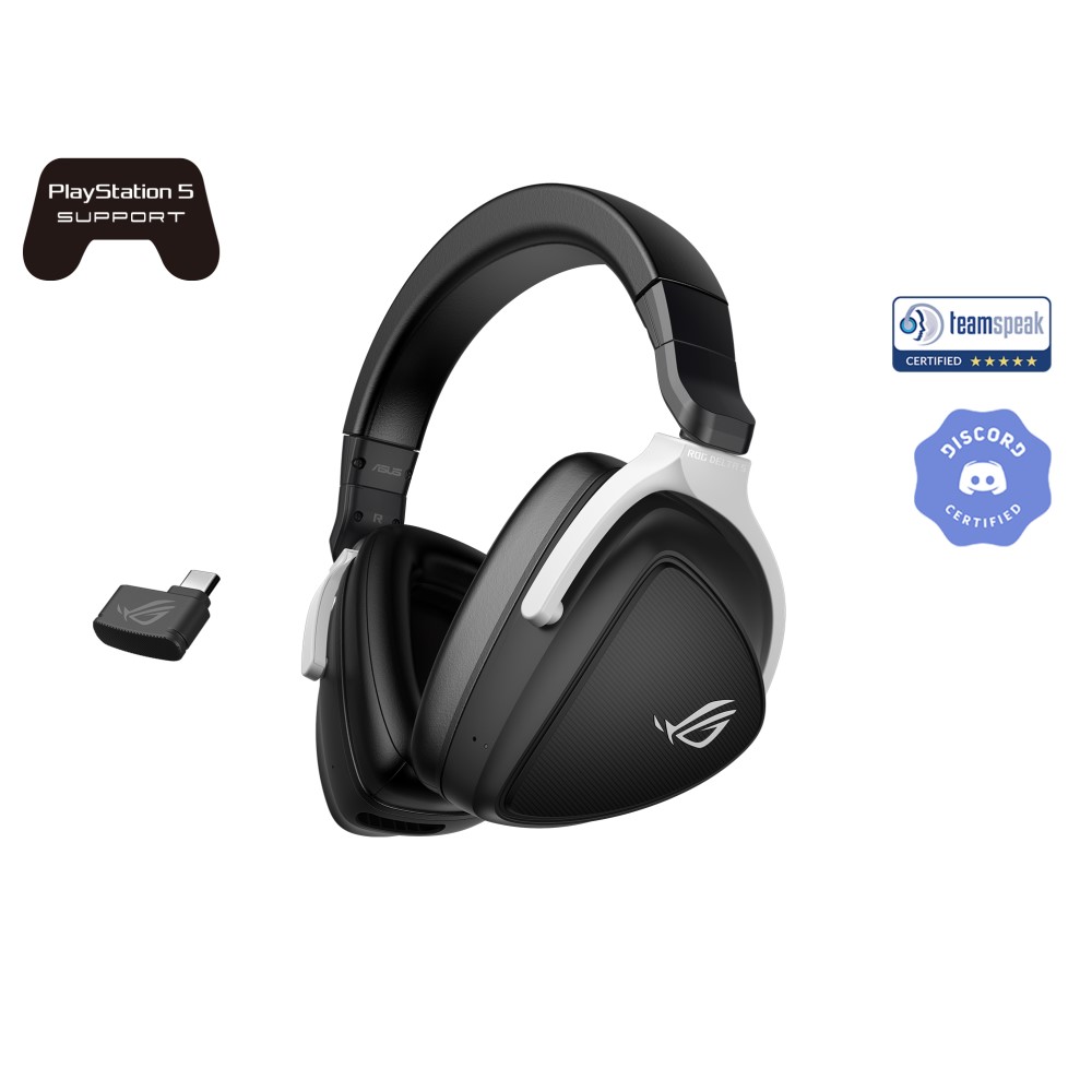 ROG Delta S Wirelessゲーミングヘッドセット USB Type-C無線/Bluetooth対応 PC/PS5/Switch/新品未開封/メーカー保証付ヘッドセット
