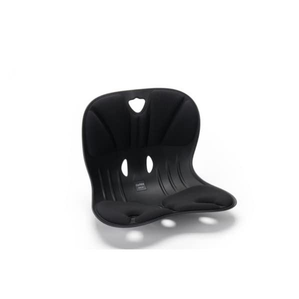 シグネット) 骨盤矯正 腰痛サポート 作業用シートクッション グッドシェイプシート ワイドタイプ ブラック 99993 49726