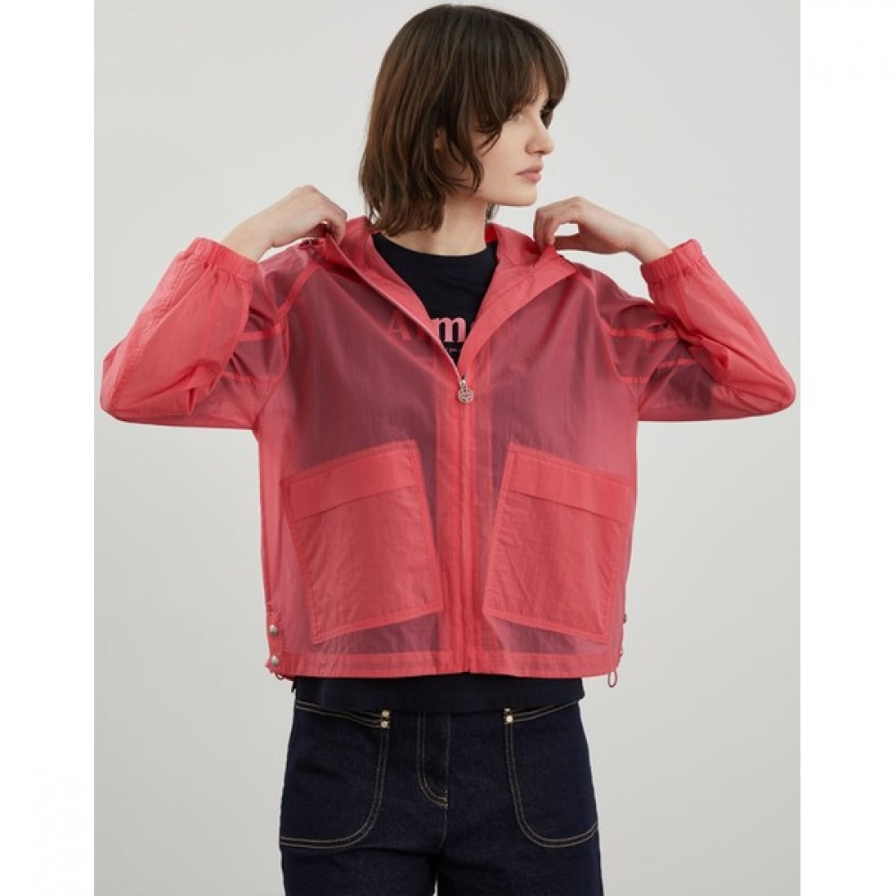 [オリビアローレン] フード付きジップアップジャンパー_VVBCL4M4361