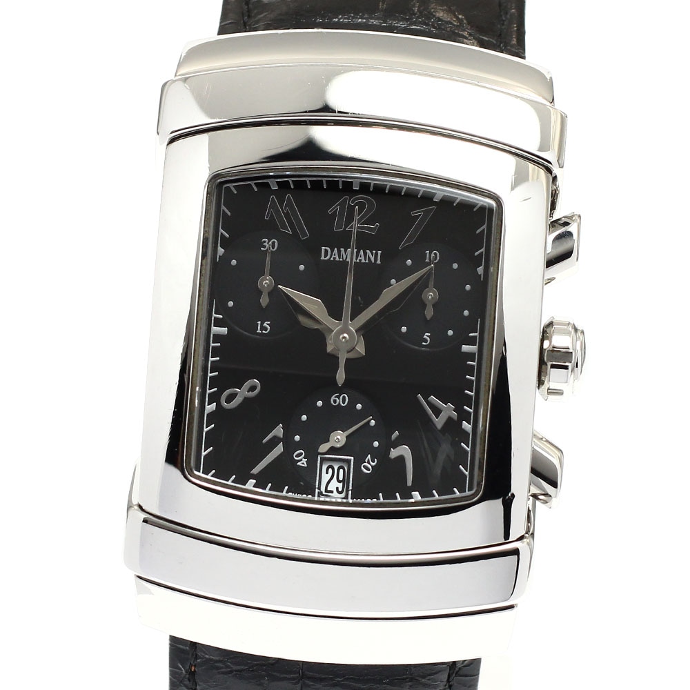 ダミアーニ Damiani DU002ACBD エゴ クロノグラフ デイト クォーツ メンズ _917939【中古】
