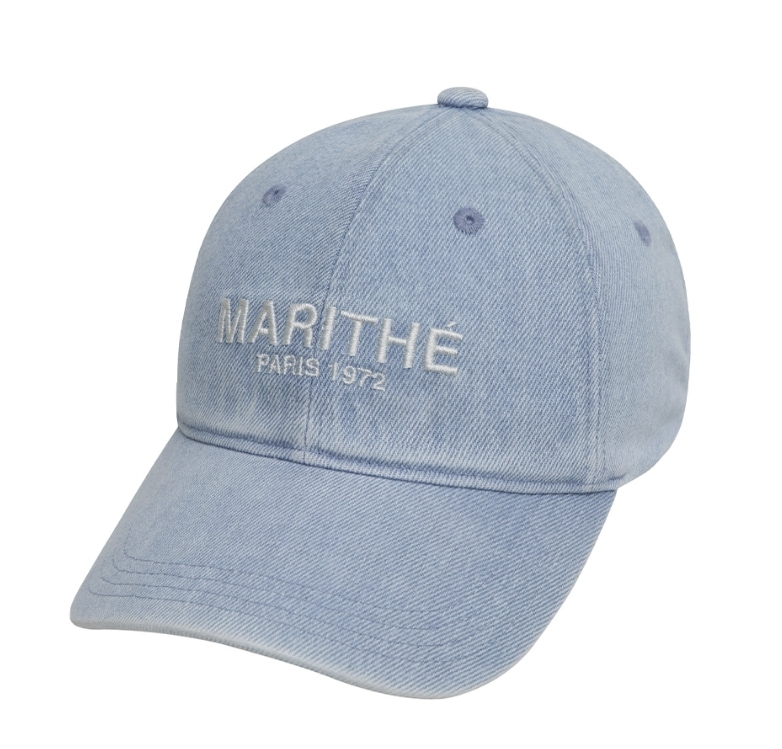 DENIM WASHING LOGO BALL CAP LIGHT BLUE純正帽子