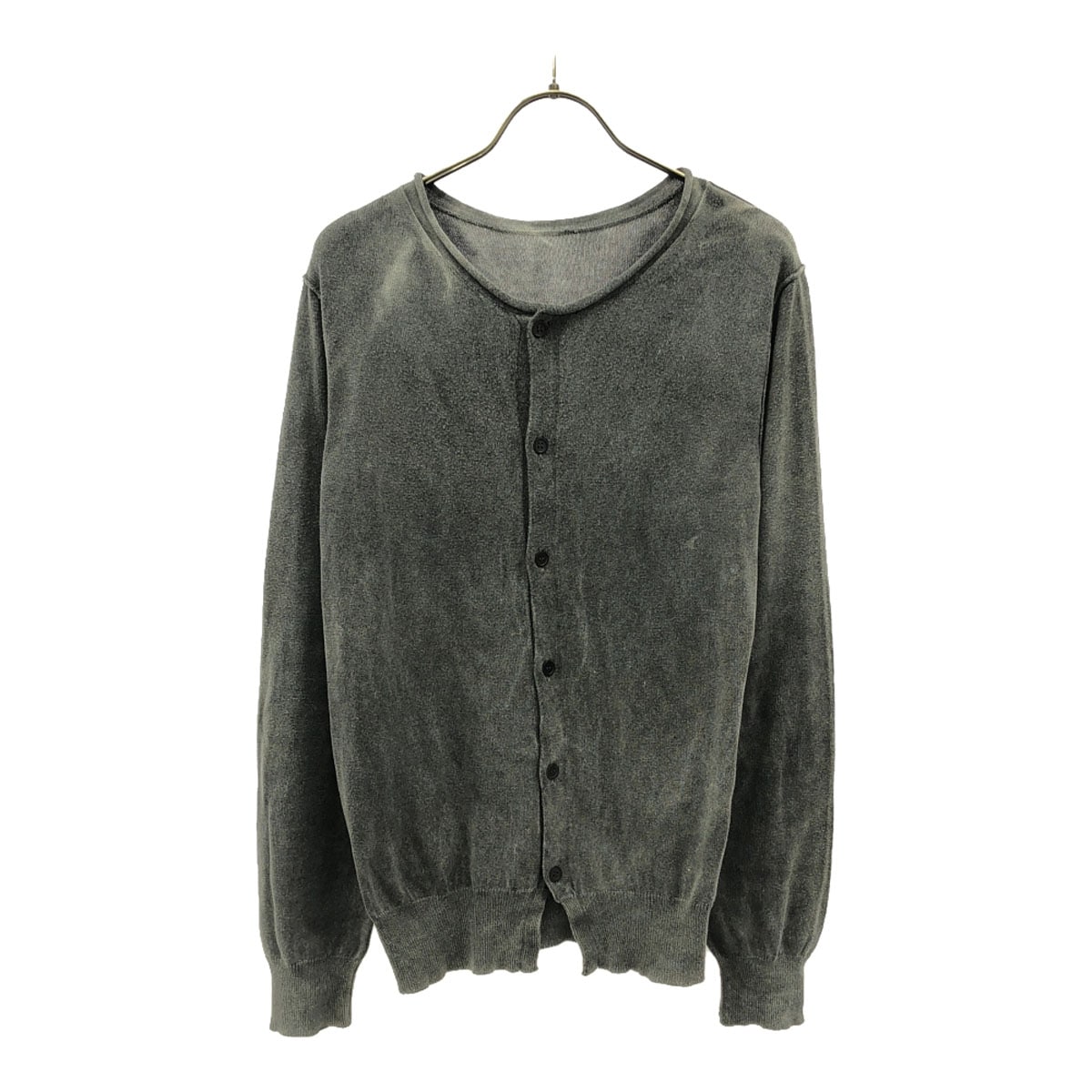 Ys ワイズ 長袖 コットン カーディガン 2 グレー系 メンズ 古着