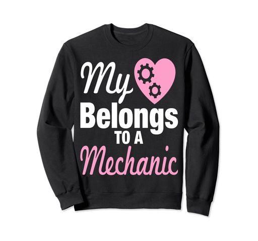 かわいいメカニックメカニックハート 妻 ガールフレンド フィアンセ トレーナー