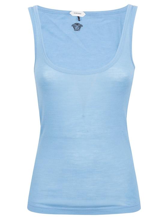 VERSACE Women Tops 10236981A175481V440 Blue