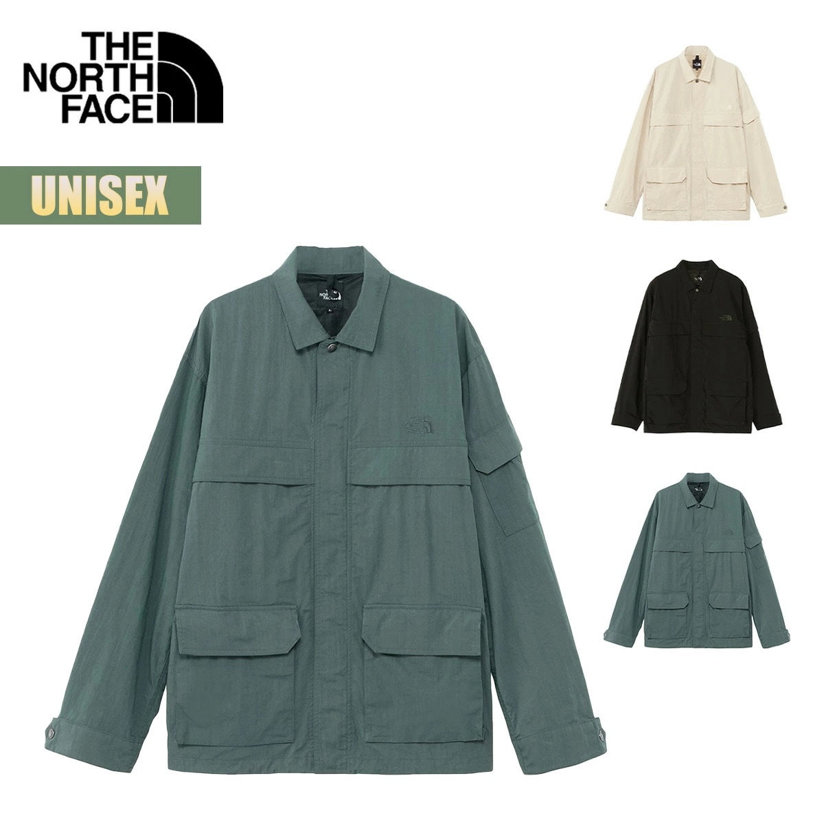 シャツ ジャケット ジオロジーシャツ L/S Geology Shirt ユニセックス 長袖 アウター はっ水 マット ロゴ ワンポイント 前開きボタン ポケット シワ感 シンプル