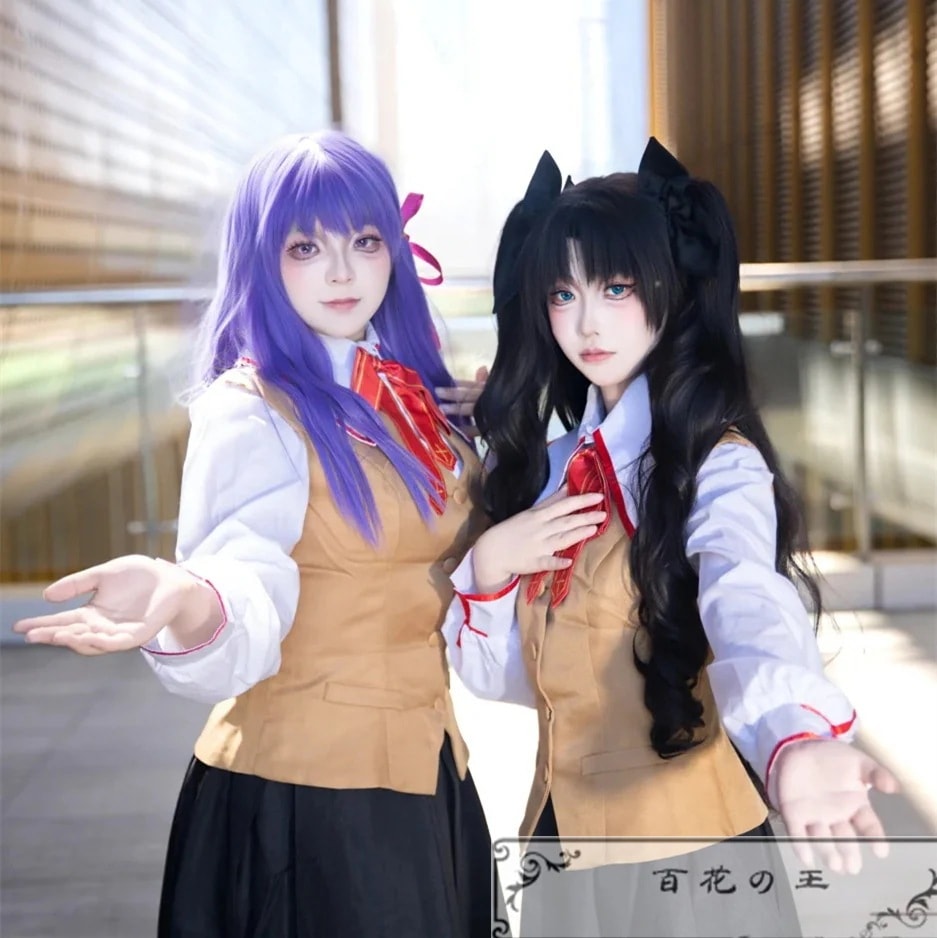 超安値挑戦! Fatestay night 遠坂凛 間桐桜 学園制服 コスプレ衣装 コスチューム