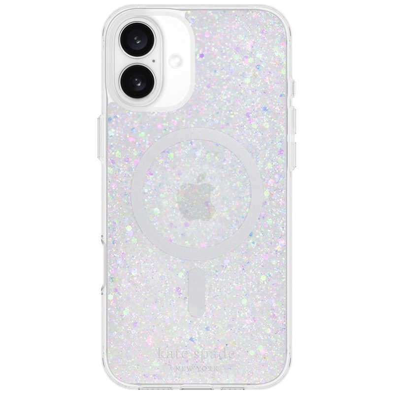 iPhone 16 Plus Kate Spade Protective - MagSafe/ Recycled Chunky Glitter Iridescent　KS054952