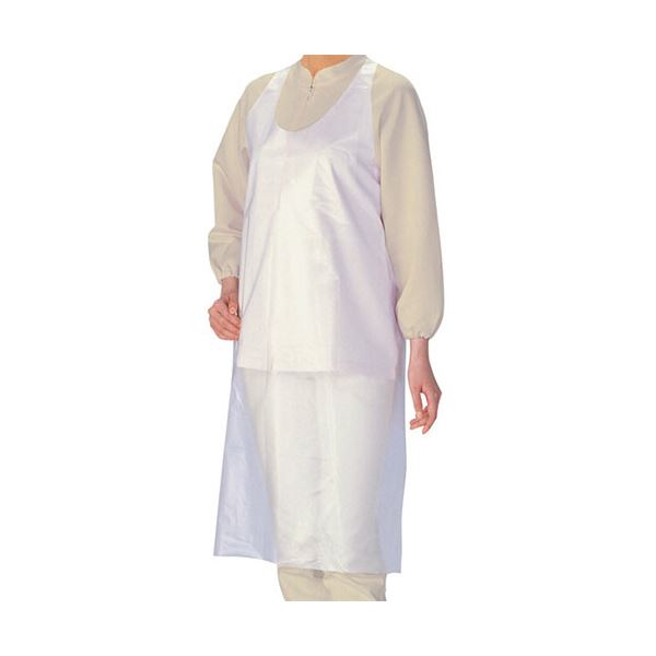 （まとめ） 宇都宮製作ポリエプロン ディスポタイプ M クリア 1パック（50枚） [x3セット]