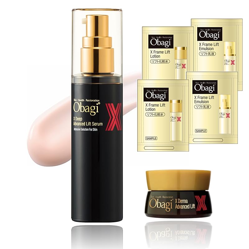 オバジＸディープアドバンスドリフトセラム ハリ肌体感セット（Ｘクリームミニ6g X化粧水サシェット2包 X乳液サシェット2包 PQQ メマツヨイグサ種子エキス 6種のペプチド配合）