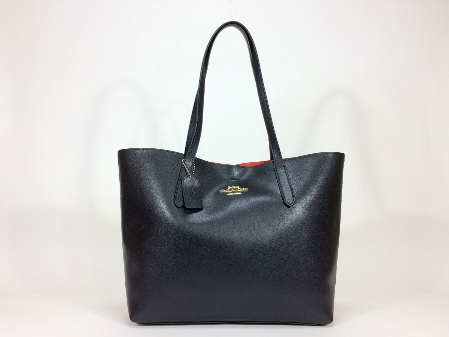 トートバッグ レザー ブラック 【中古品】
