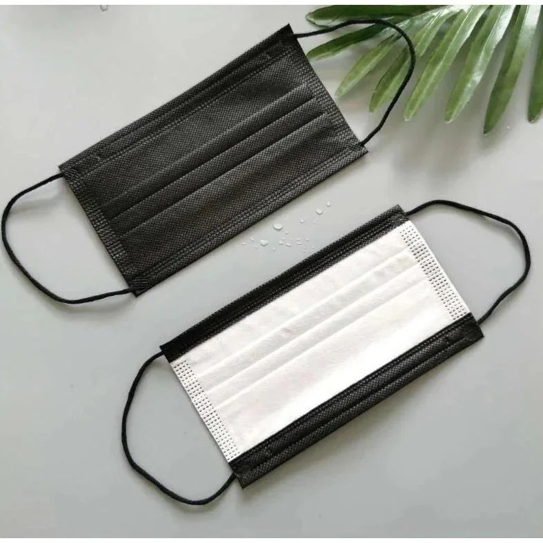 【20点セット】【急速出荷】マスク 50枚 黒マスク 在庫あり 使い捨て 大人用 ウィルス 花粉症対策 三層構造 不織布マスク