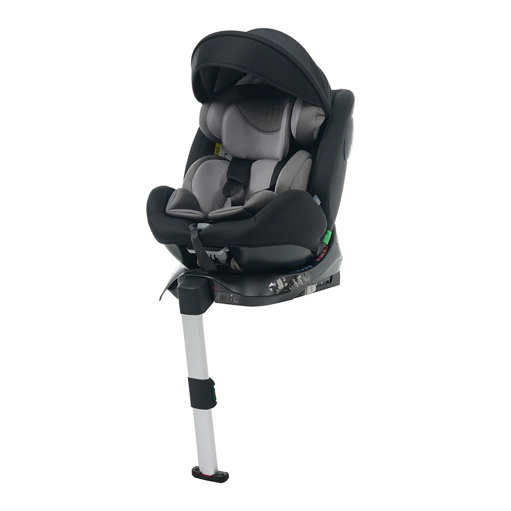 【サポートレッグ】 新安全基準R129適合 チャイルドシート ISOFIX 360度回転 0-12歳頃 40～150cm キャノピー付き ジュニアシート 長く使える 洗える 取付簡単 キッズシート ベ
