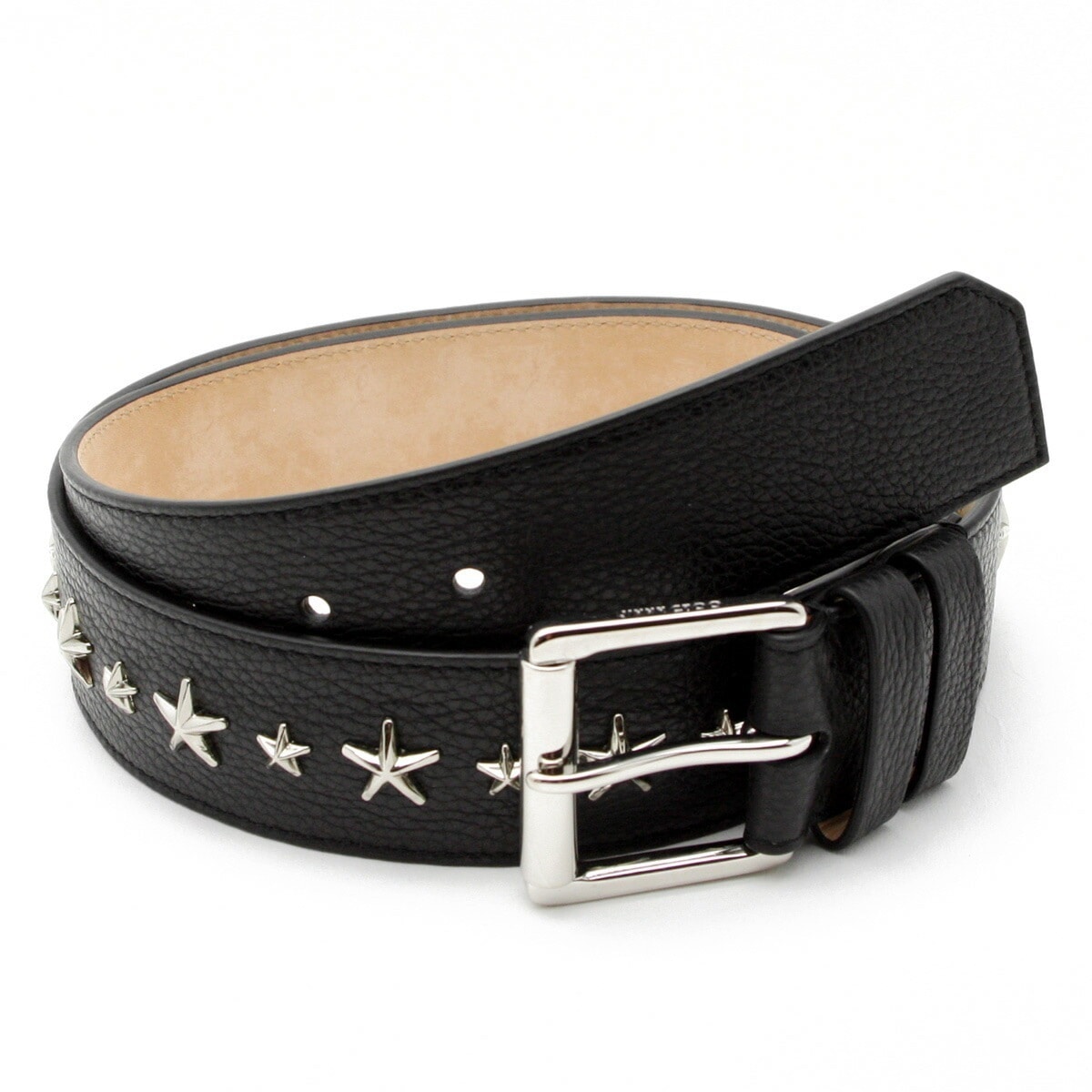 【STAR STUDS】 メンズ レザー ベルト ARCHER UUF 202 BLACK/SILVER
