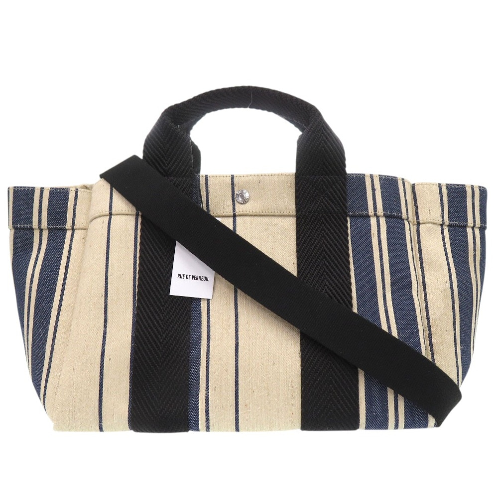 未使用品 2way リュ ドゥ ヴェルヌイユ リュ ドゥ ベルヌイユ ル デュ ベルネイユ RUE DE VERNEUIL トートバッグ キャンバス/麻 ベージュ 1629【中古】 ユニセック