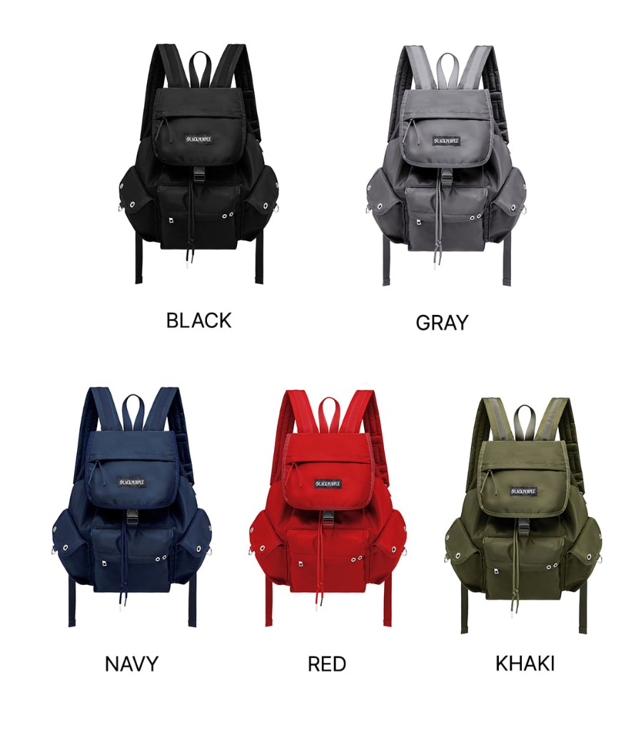【BLACK PURPLE】NO MAD BAG : 5COLORS