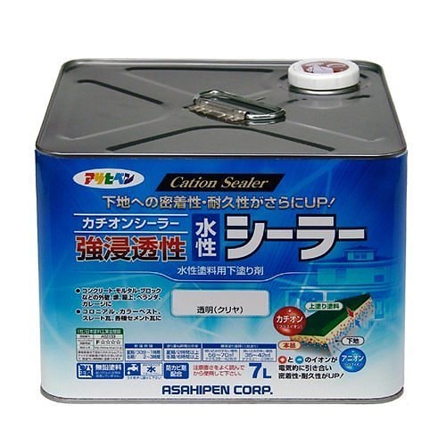 （まとめ買い）強浸透性水性シーラー 透明（クリヤ）7L [x3缶セット]