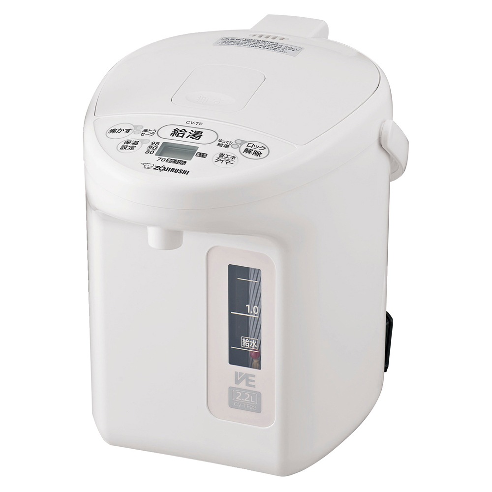 象印 CV-TF22-WA マイコン沸とうVE電気まほうびん　2.2L　ホワイト CVTF22WA