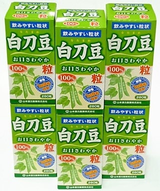 ［6個セット］　白刀豆粒100%　280錠入り　６個
