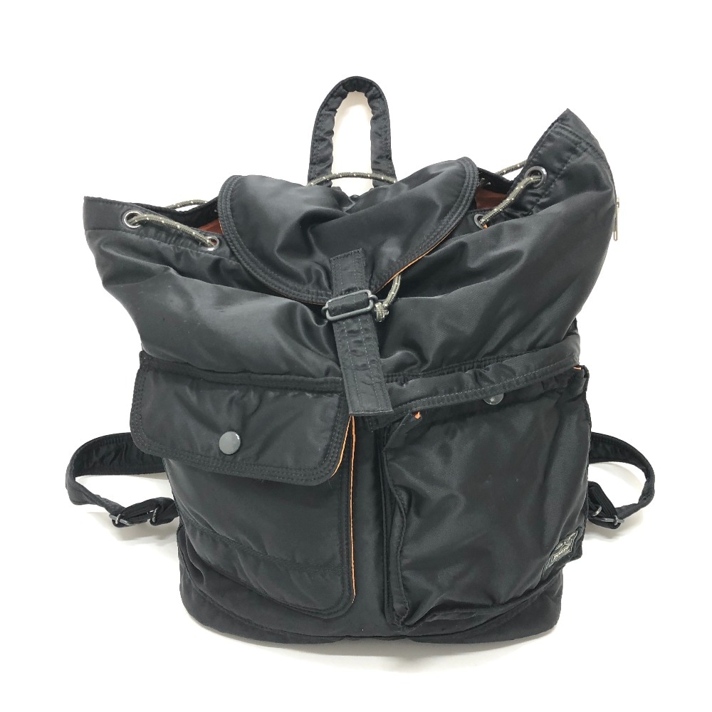 PORTER ポーター リュックサック Wポケット リュックサック カバン バック ナイロン ブラック