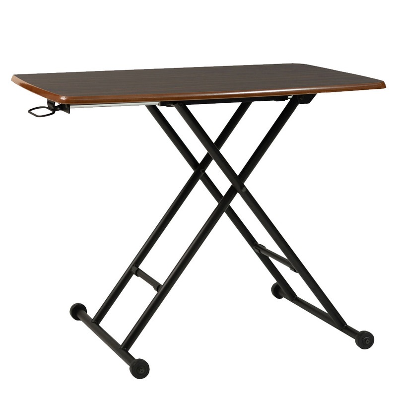 昇降テーブル PT-530BR 【 リフティングテーブル 作業台 アップダウン おしゃれ ダイニングテーブル インテリア雑貨 昇降式テーブル センターテーブル リフトアップテーブル リビングテーブル