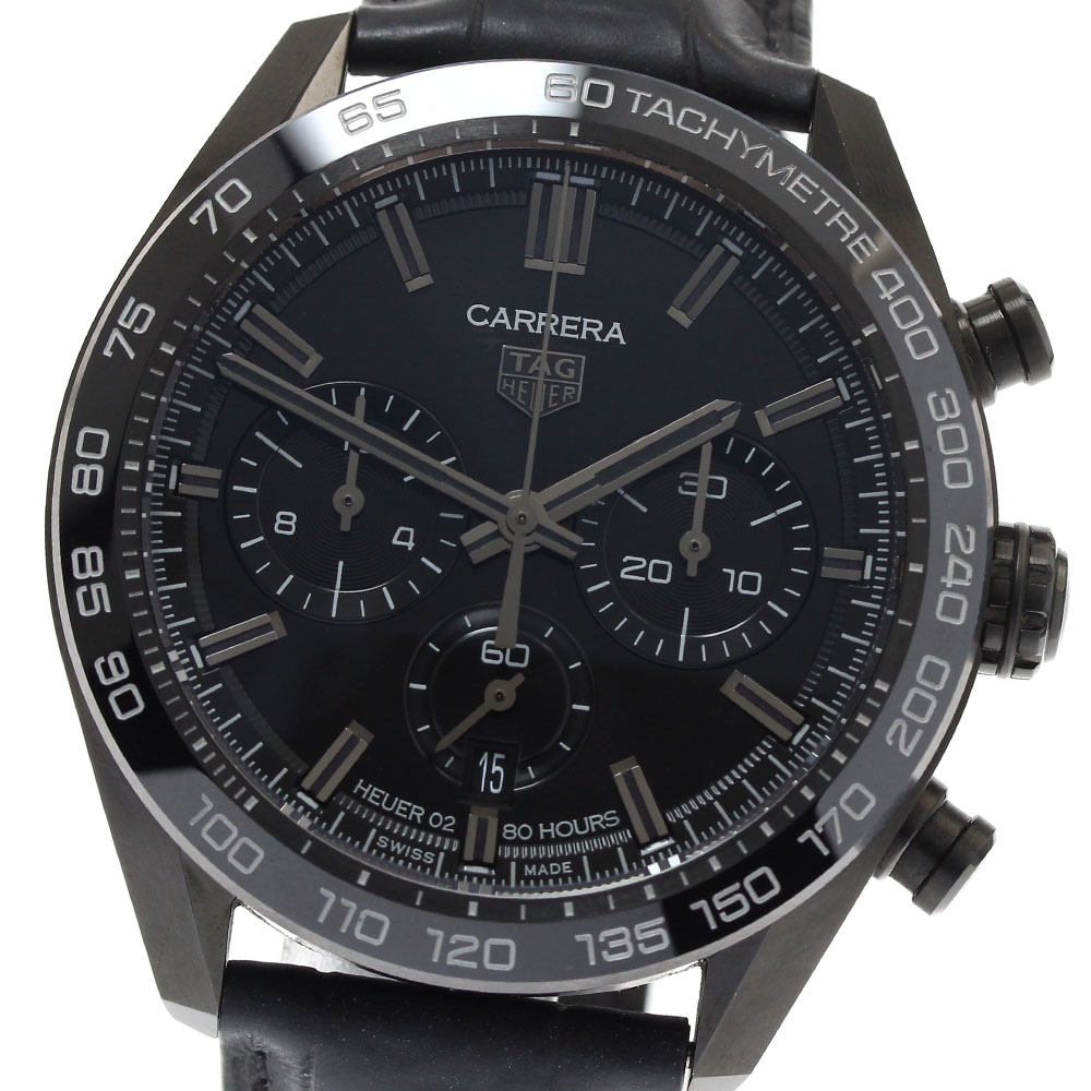 タグホイヤー TAG HEUER CBN2A1G カレラ キャリバー ホイヤー02 ジャパン ブラックエディション 自動巻き メンズ 箱・保証書付き_890770【中古】