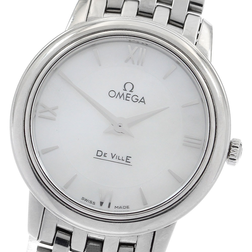 オメガ OMEGA 424.10.27.60.05.001 デビル プレステージ クォーツ レディース 箱付き_904591【中古】